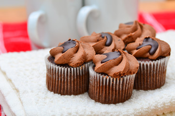 Real home made chocolate buns, home baking not perfect!
