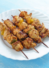 Chicken on skewers