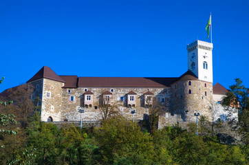 Fototapeta na wymiar Ljubljana castle, Slovenia, Europe