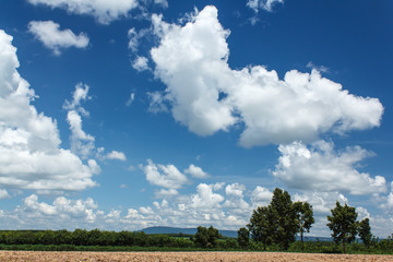 Clouds in blue sky