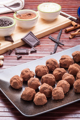 Cioccolatini tartufi  casalinghi