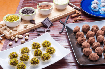 Praline di cioccolato casalinghi