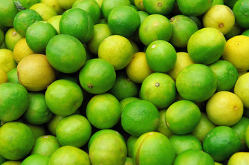 Fresh juicy limes