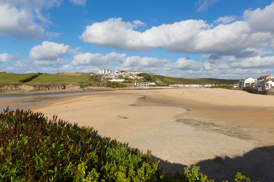 Porth beach Newquay Cornwall England UK