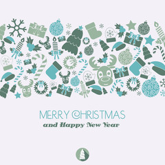 Christmas card. Christmas elements. vector