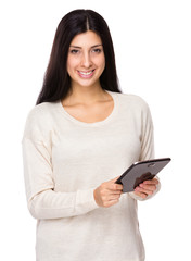 Woman use of digital tablet