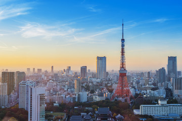 Obraz premium Tokyo Tower, Tokio, Japonia