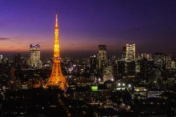 Fotobehang Tokyo  Tower, Tokyo, Japan © somchaij