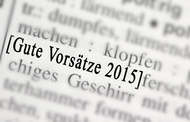 Gute Vors&auml;tze 2015