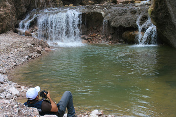 fotografiando cascada