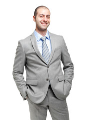 Smiling young businessman