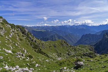 Fototapeta na wymiar Alps on a sunny day.