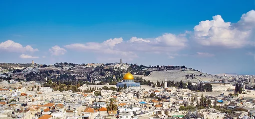 Foto op Canvas Jerusalem old sity view © kirill4mula
