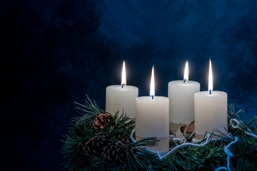 Adventkranz zu Weihnachten