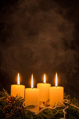 Adventkranz zu Weihnachten