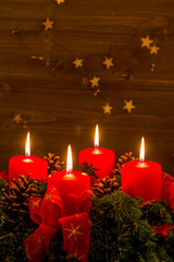 Adventkranz zu Weihnachten