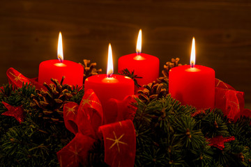 Adventkranz zu Weihnachten