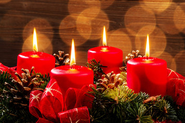 Adventkranz zu Weihnachten