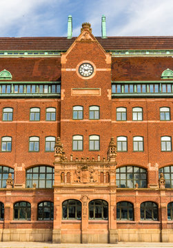 Details of the Central Post Office of Malmo in Sweden