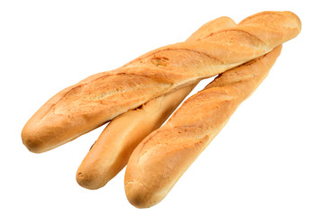 Three French baguette