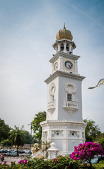 Fototapeta na wymiar Queen Victoria Memorial Clock Georgetown Malaysia