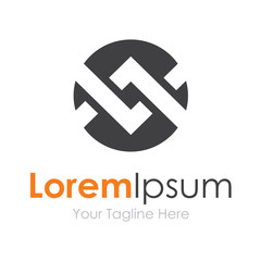 Chain bond tread concept elements partnership icon logo