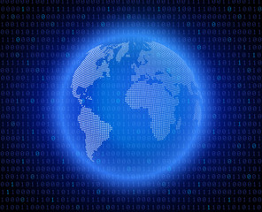 Vector Dotted Globes