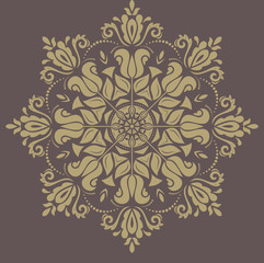 Floral Seamless  Pattern. Orient Abstract Background