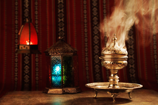 Bukhoor is usually burned in a mabkhara in many Arab countries
