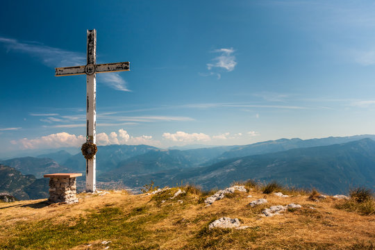 On the top of the mountain