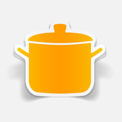 realistic design element: saucepan