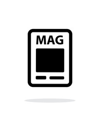 Magazine icon on white background.