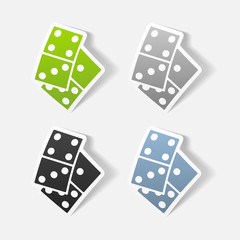 realistic design element: domino