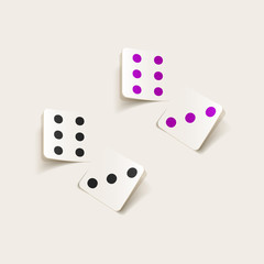 realistic design element: dice