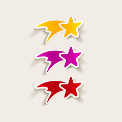 realistic design element: christmas star