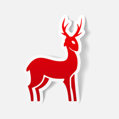 realistic design element: deer