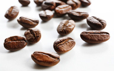 Coffee beans, isolated on white