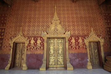 The Doors of Temple, Luang Prabang, Laos