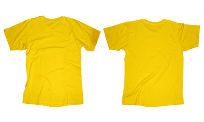 Wrinkled Yellow Shirt Template