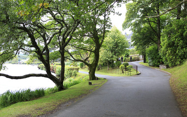 Landscaping Kylemore Abbey.