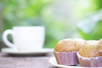 Chocolate Banana Bread and coffee