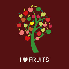 Plakat Apple Tree - Illustration - Illustration