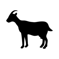 silhouette of goat