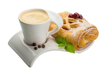 Coffee with pastry
