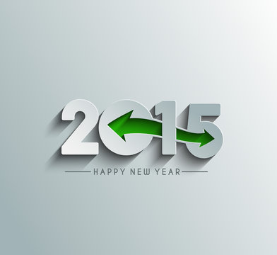 New Year 2015 text design