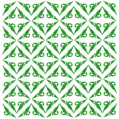 Line Thai art pattern vector illustration