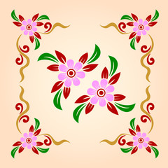 Vector flower background. Eps10