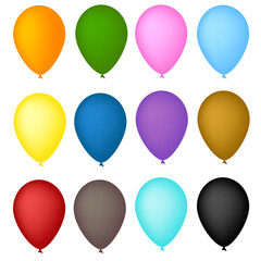 Vector illustration of balloon arch