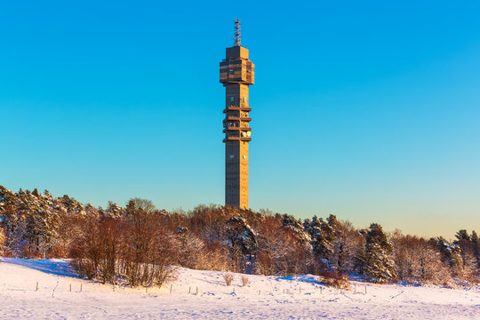 Television tower in Stockholm, Sweden