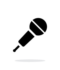 Wireless microphone icon on white background.